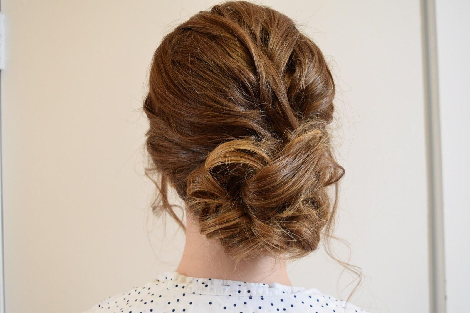 Bridal hair side view