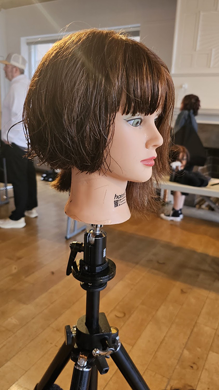 Hands-on workshop training session with hair stylist DJ Muldoon